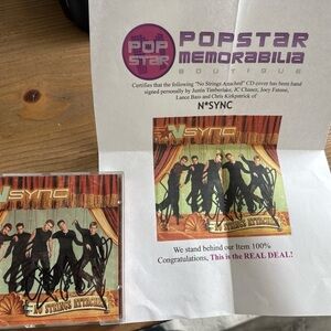 N’SYNC No Strings Attached CD - Autographed Collectible (Black)